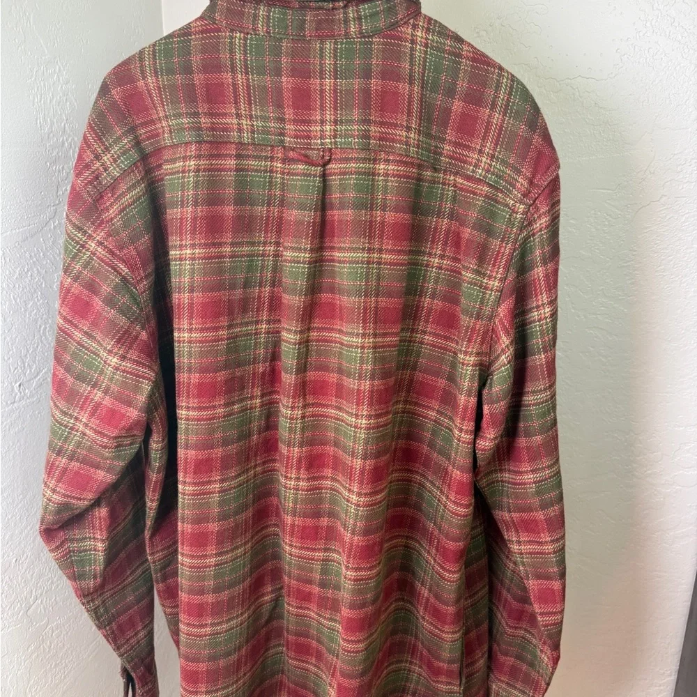 Orvis Plaid Flannel Shirt Jacket Shacket 100% Cotton Size XXL